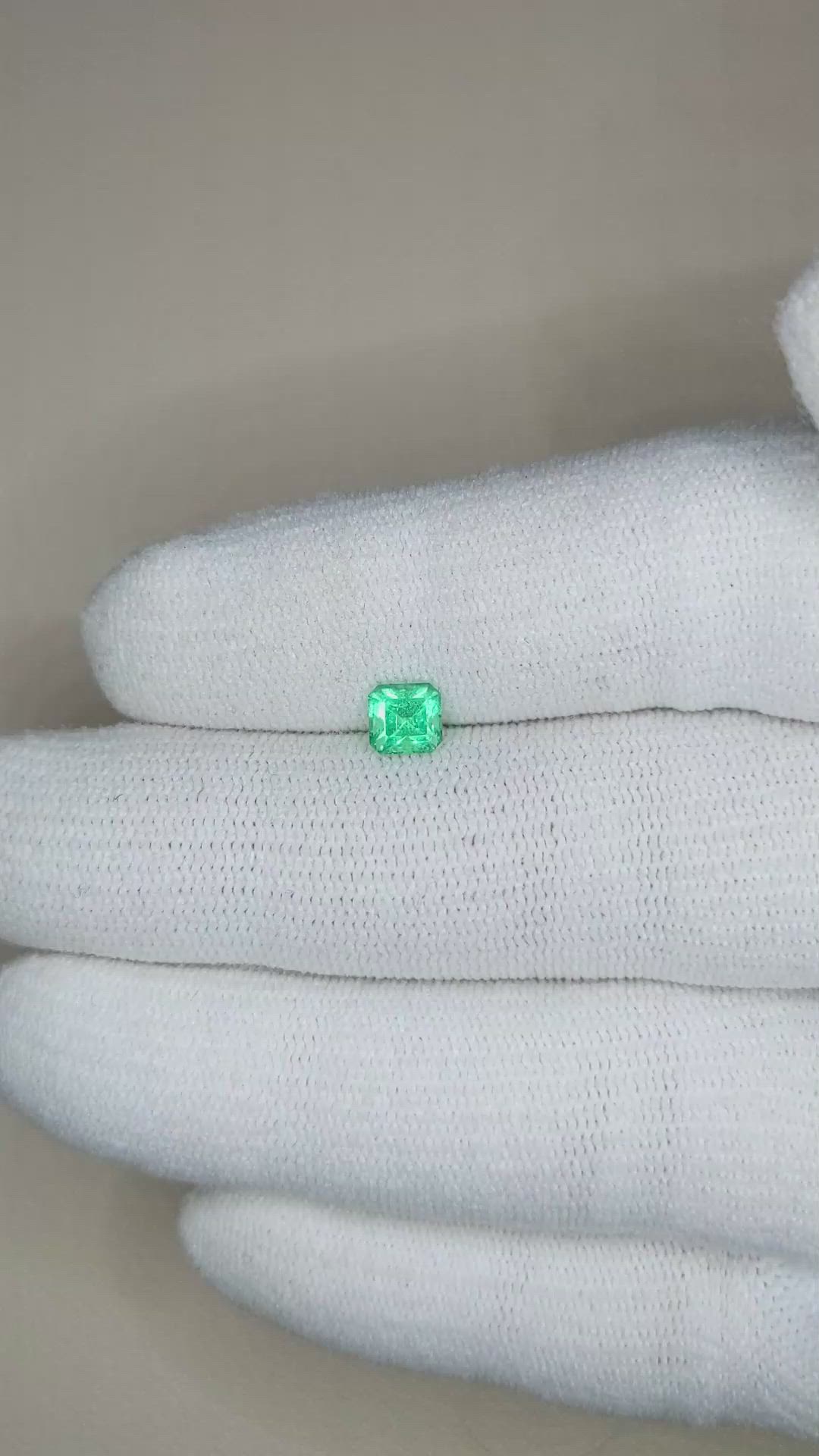 0.60 Ct. Emerald from Russia Size Video