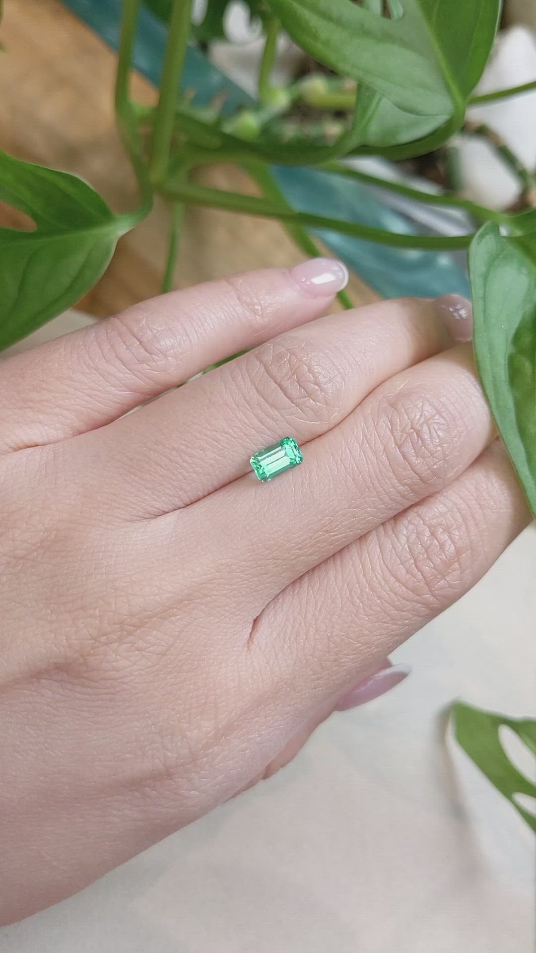 0.73 Ct. Emerald from Russia Size Video