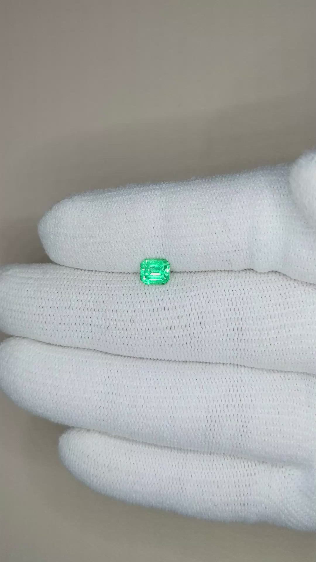 0.56 Ct. Emerald from Russia Size Video