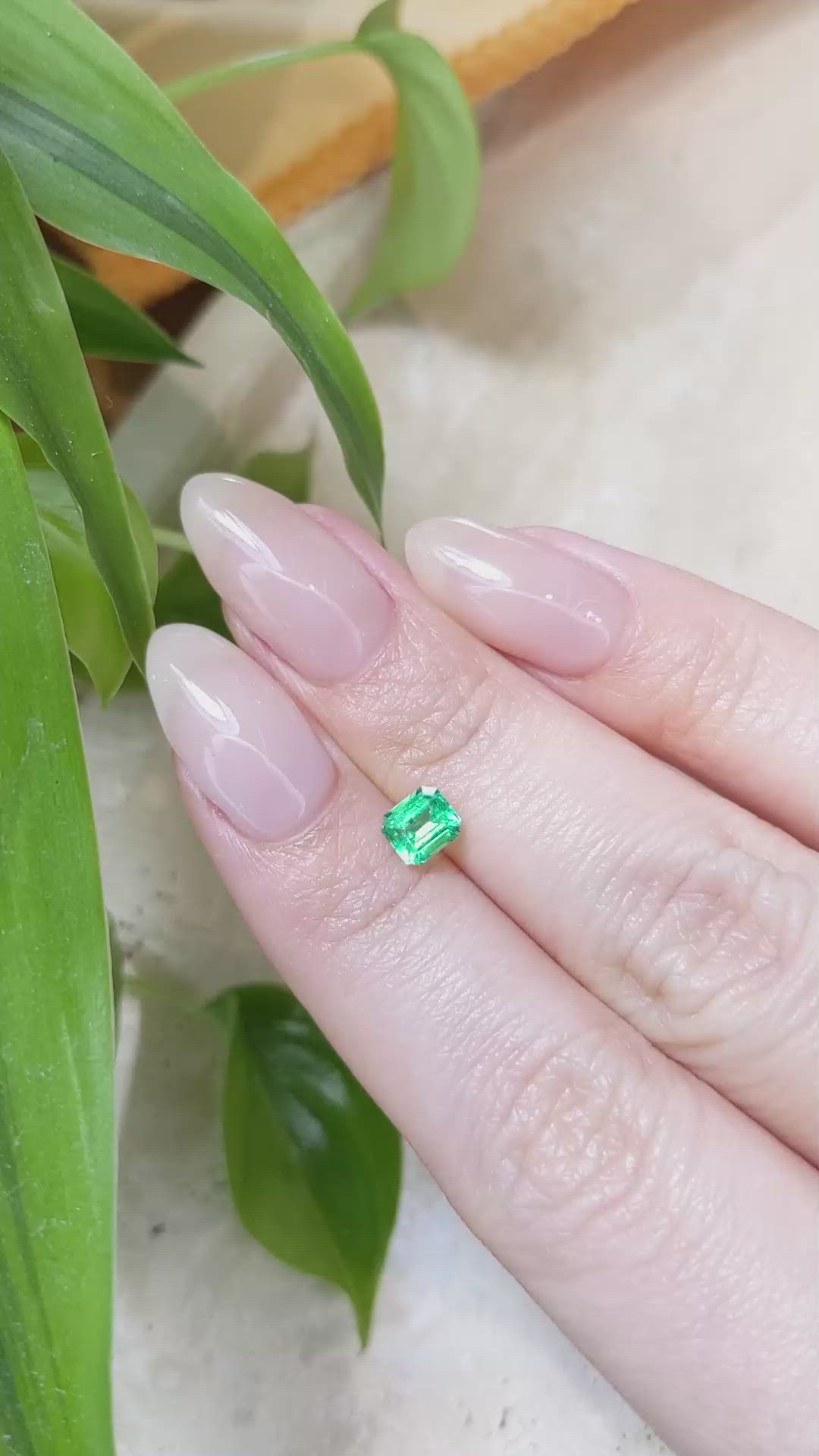 0.56 Ct. Emerald from Russia Size Video