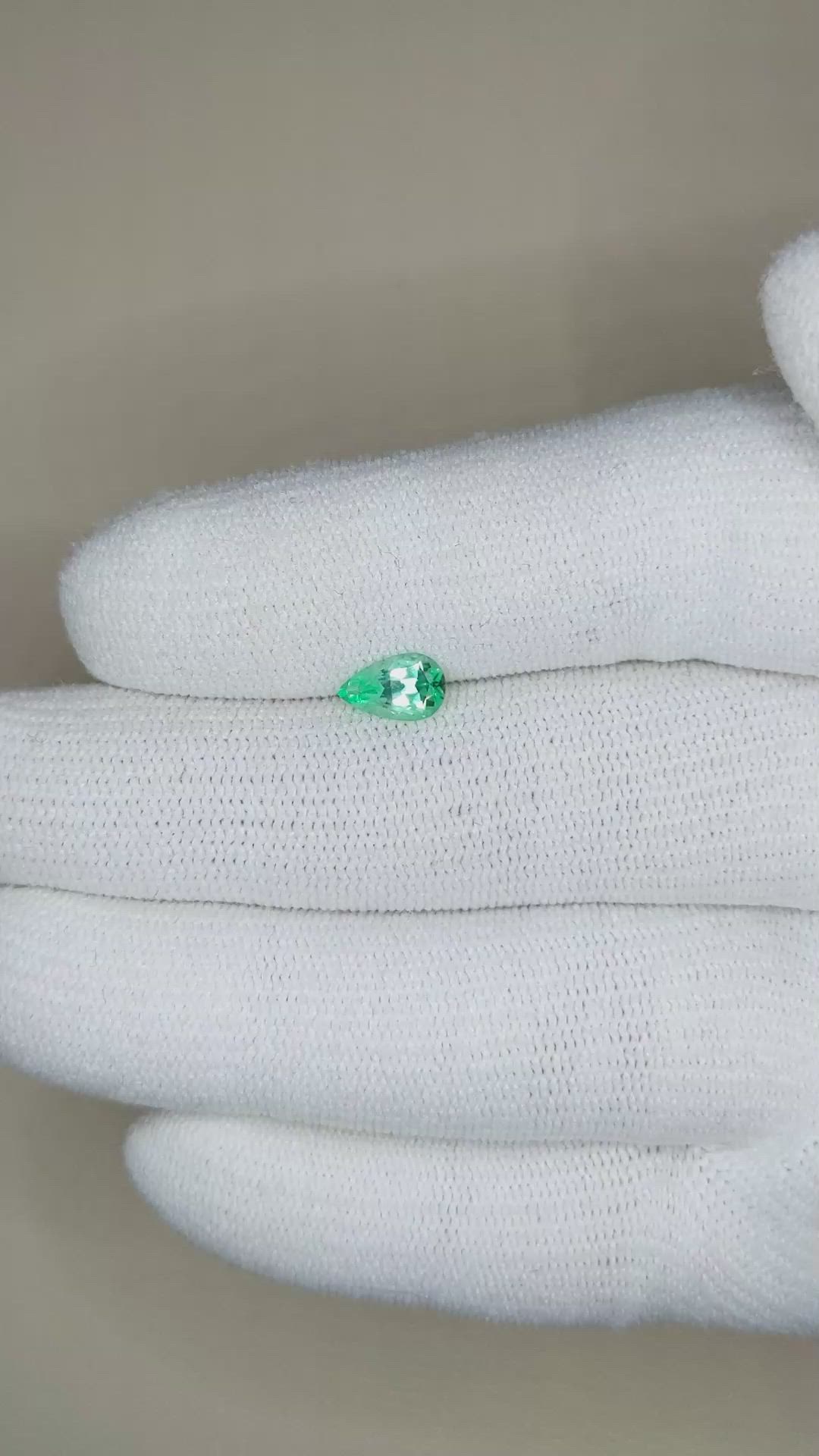 0.62 Ct. Emerald from Russia Size Video