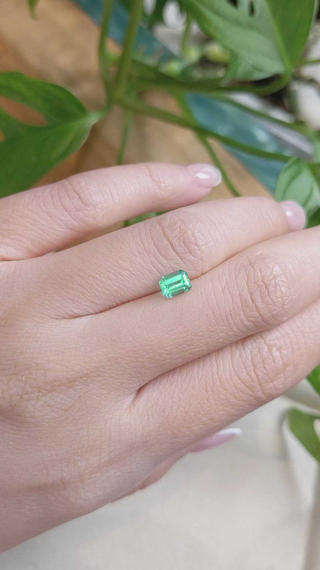0.72 Ct. Emerald from Russia Size Video
