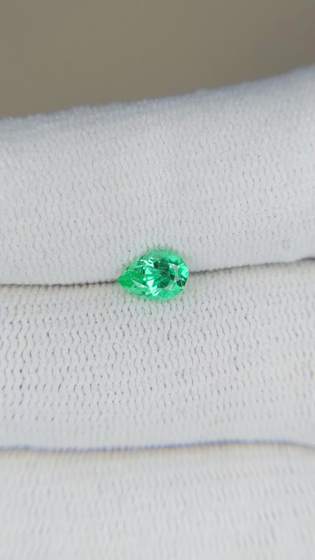 0.59 Ct. Emerald from Russia Size Video
