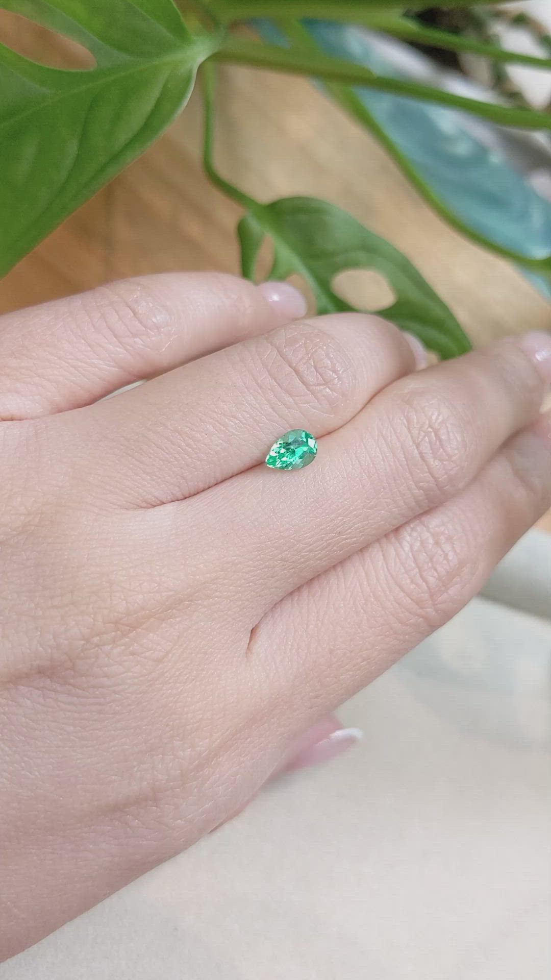 0.59 Ct. Emerald from Russia Size Video
