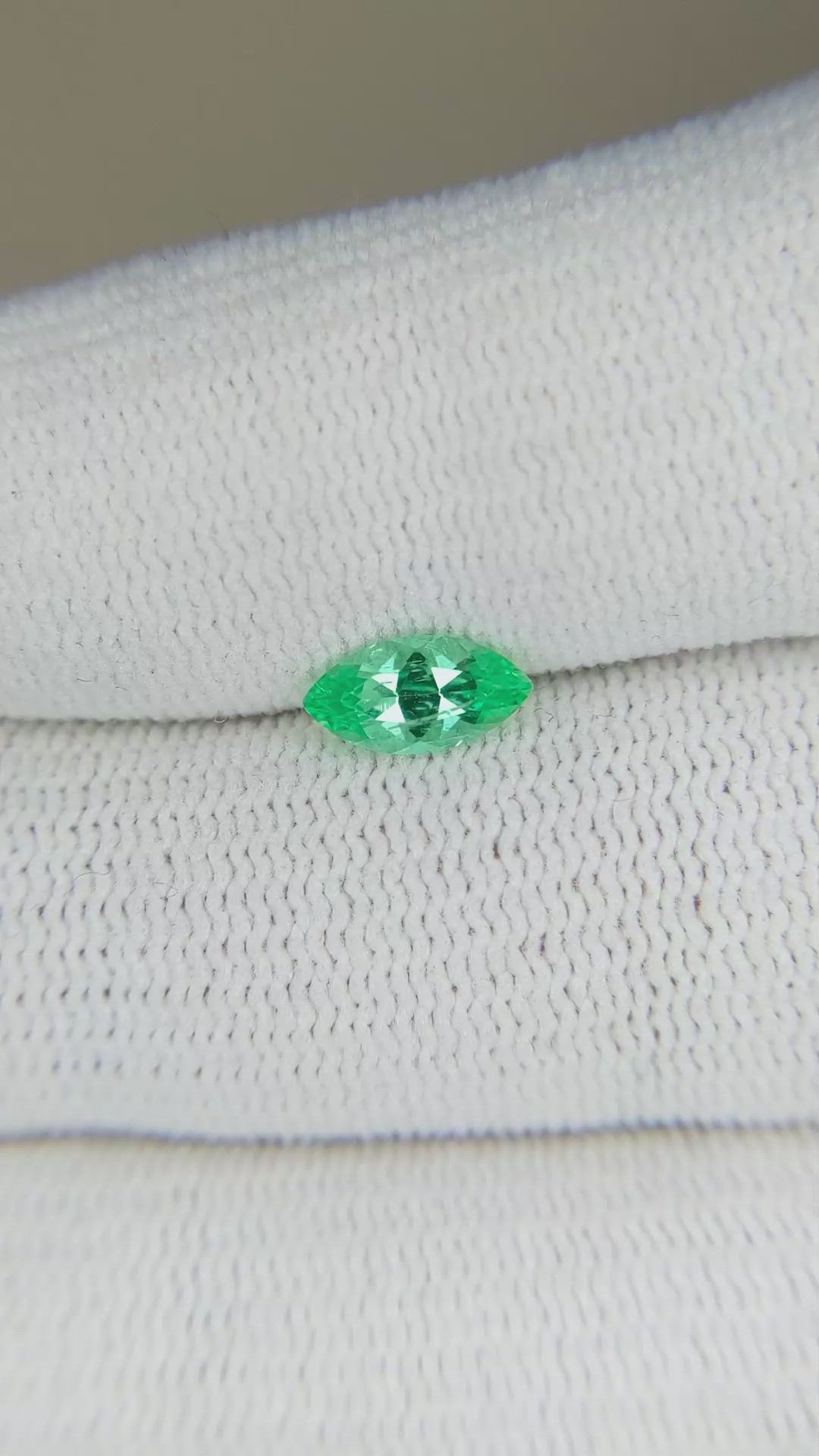 0.55 Ct. Emerald from Russia Size Video