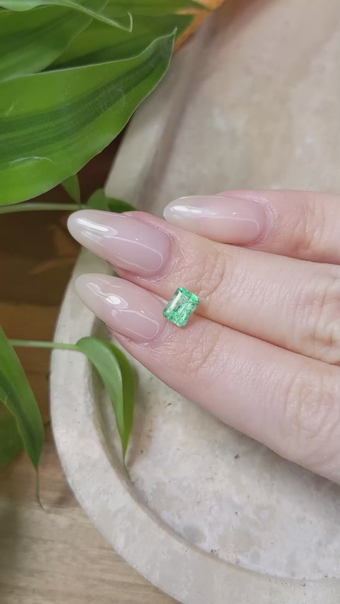 0.80 Ct. Emerald from Russia Size Video