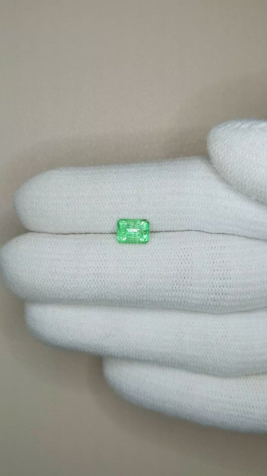 0.80 Ct. Emerald from Russia Size Video