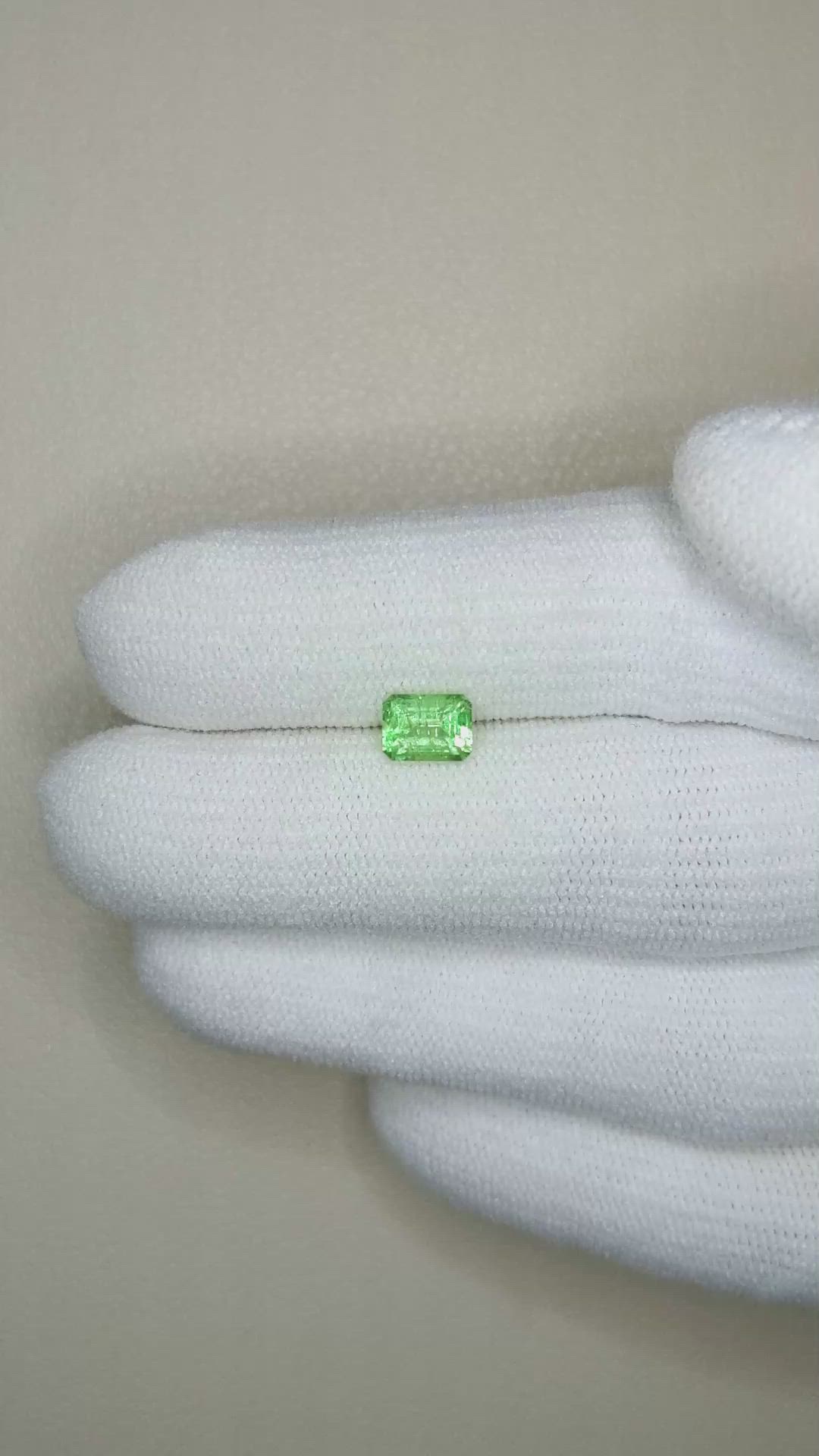 0.64 Ct. Emerald from Russia Size Video
