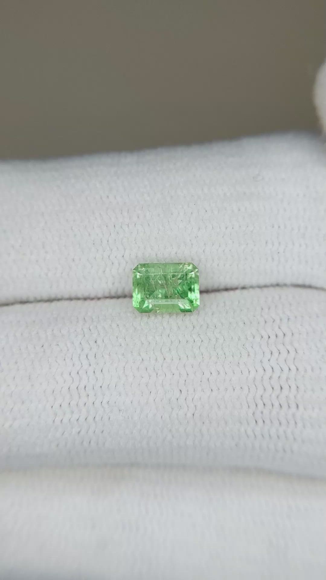 0.64 Ct. Emerald from Russia Size Video