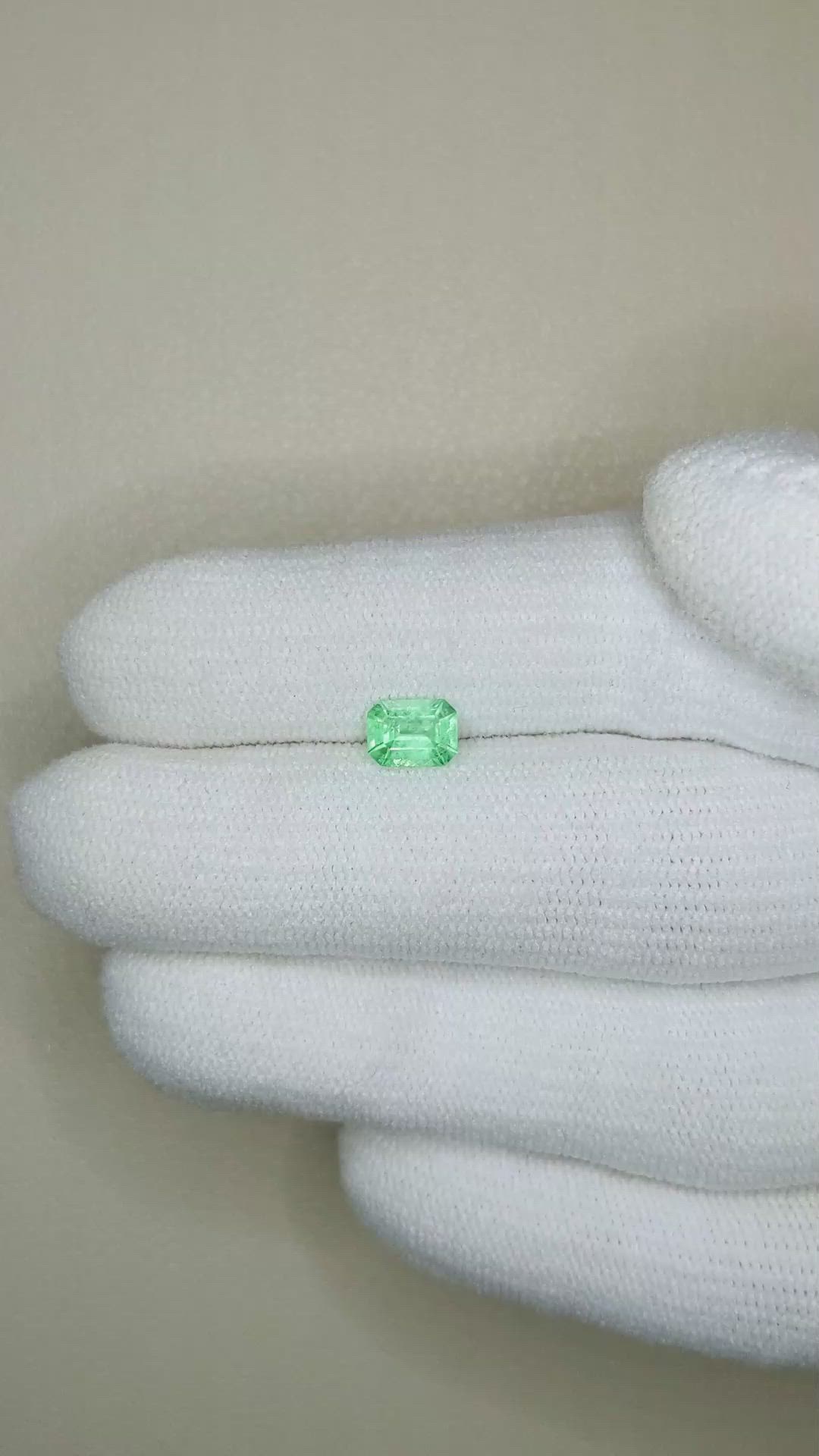 0.59 Ct. Emerald from Russia Size Video