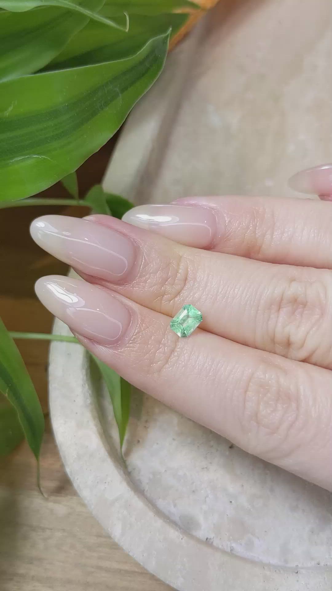 0.59 Ct. Emerald from Russia Size Video