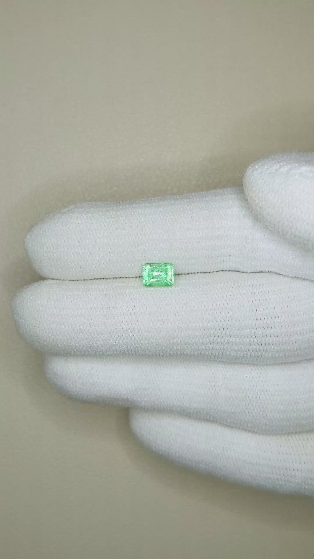 0.58 Ct. Emerald from Russia Size Video