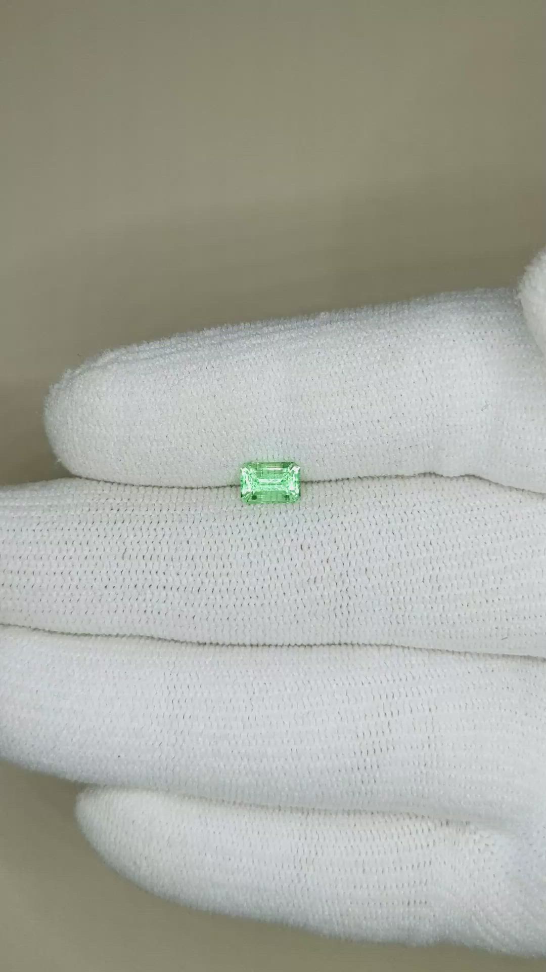 0.64 Ct. Emerald from Russia Size Video
