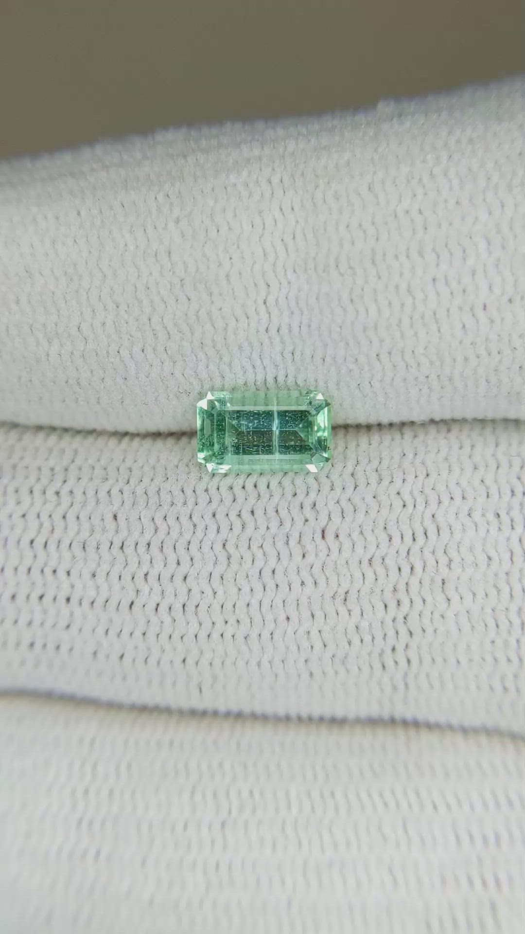 0.74 Ct. Emerald from Russia Size Video