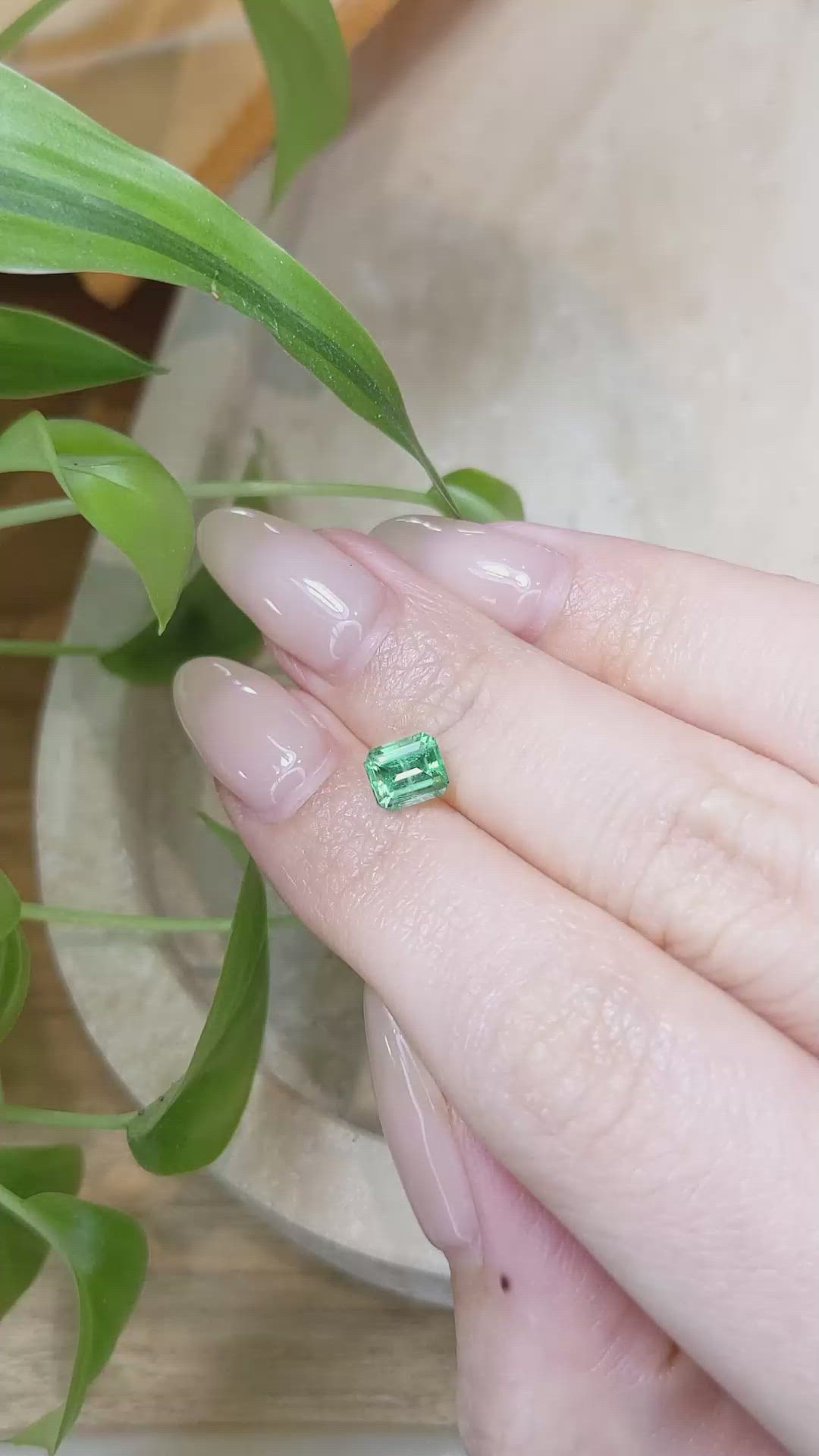 0.82 Ct. Emerald from Russia Size Video