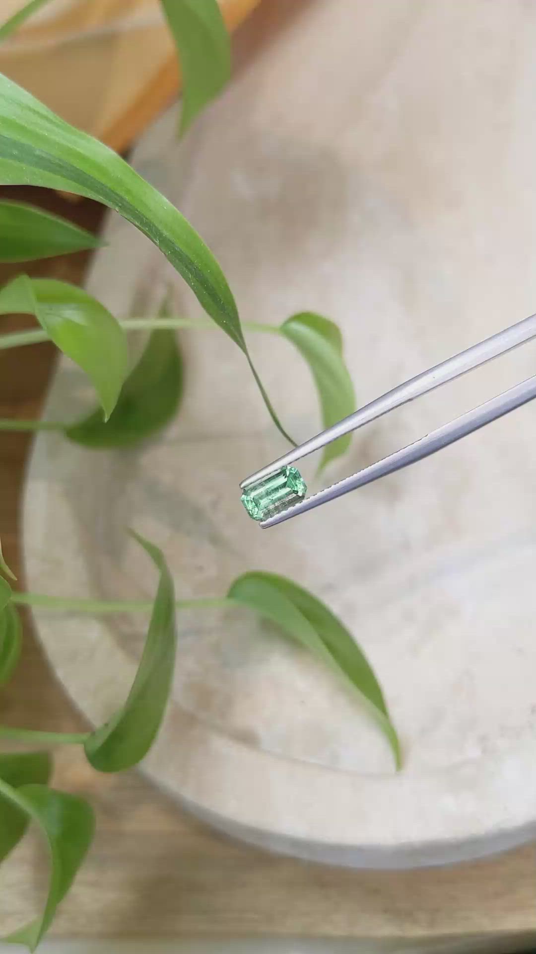 0.65 Ct. Emerald from Russia Size Video
