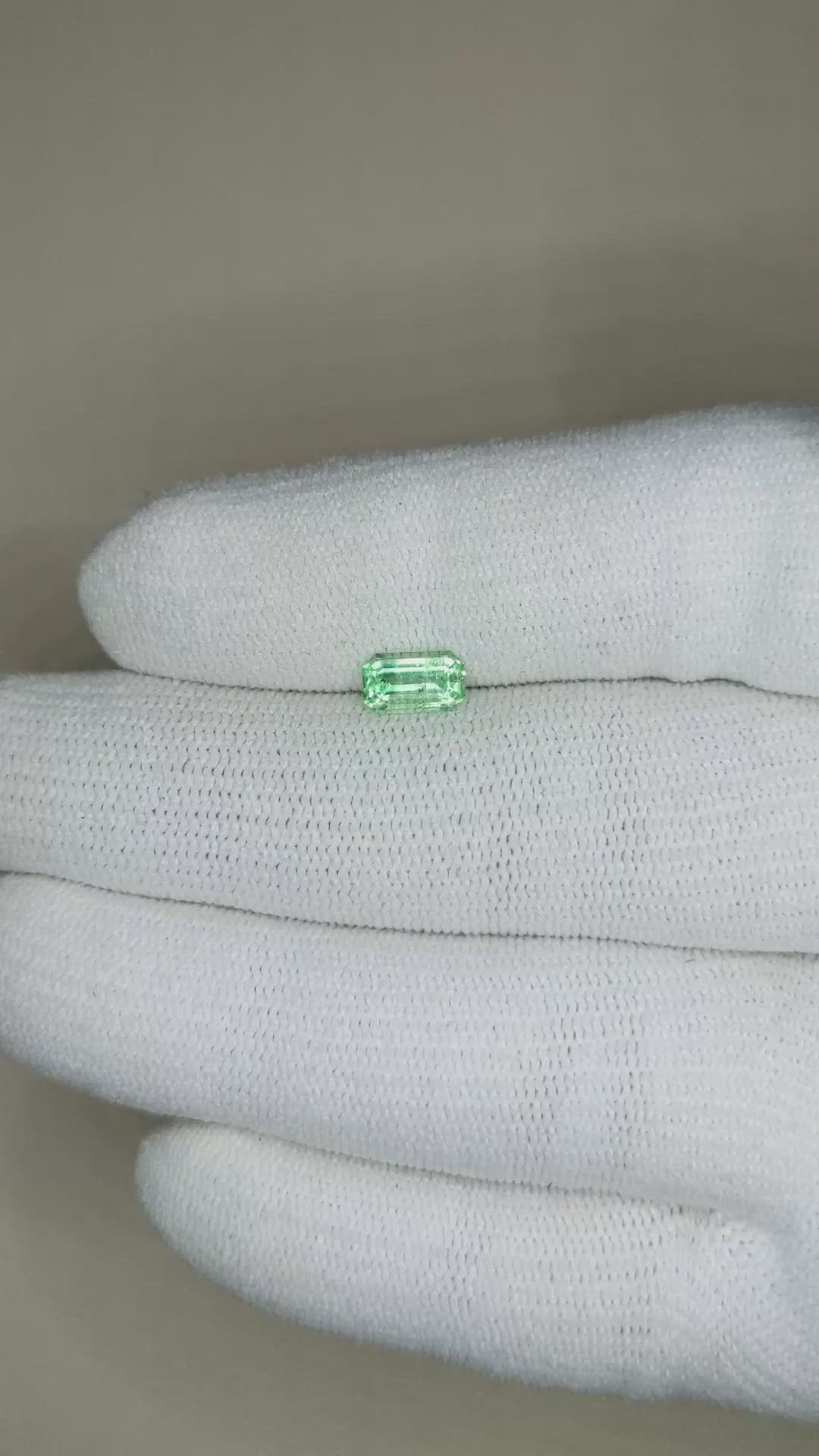 0.65 Ct. Emerald from Russia Size Video