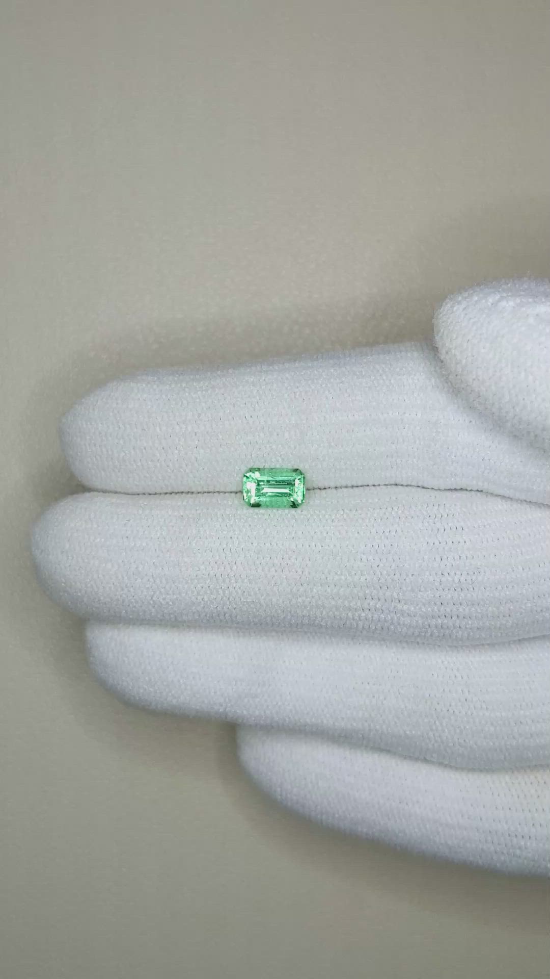 0.60 Ct. Emerald from Russia Size Video