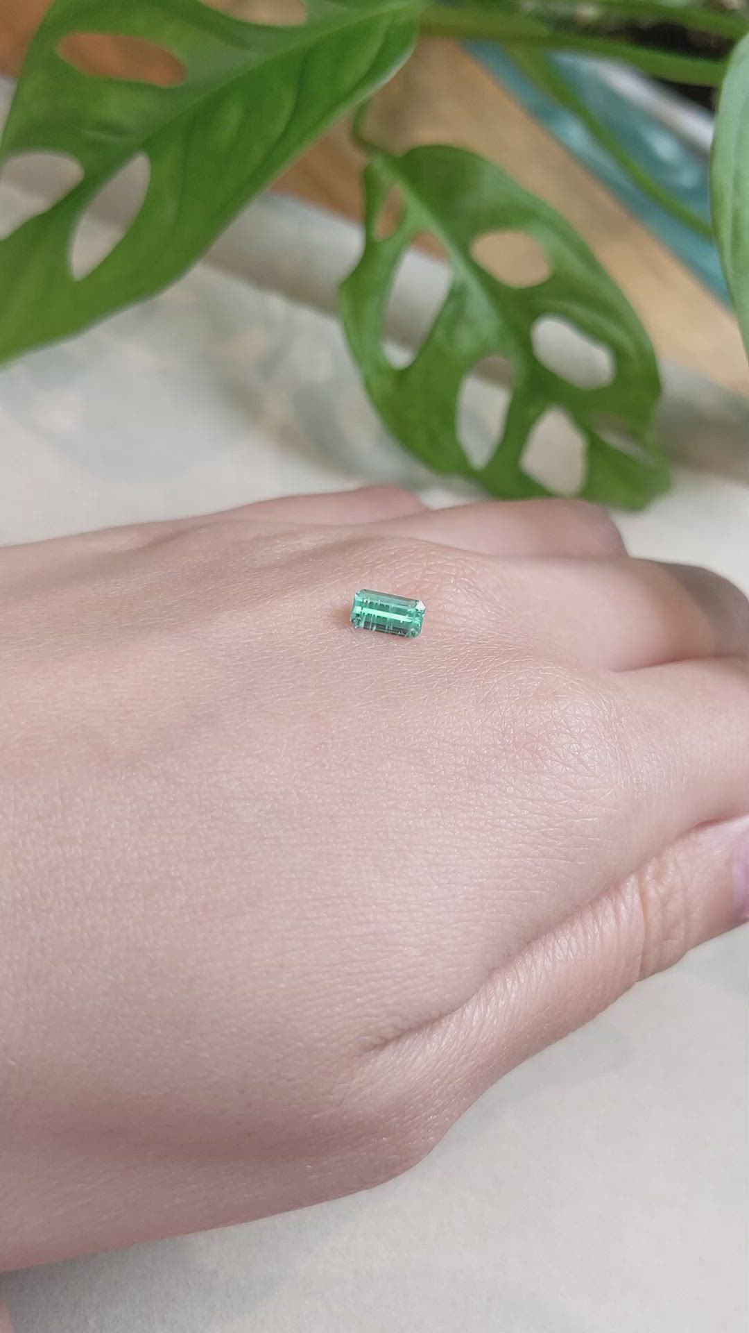 0.56 Ct. Emerald from Russia Size Video