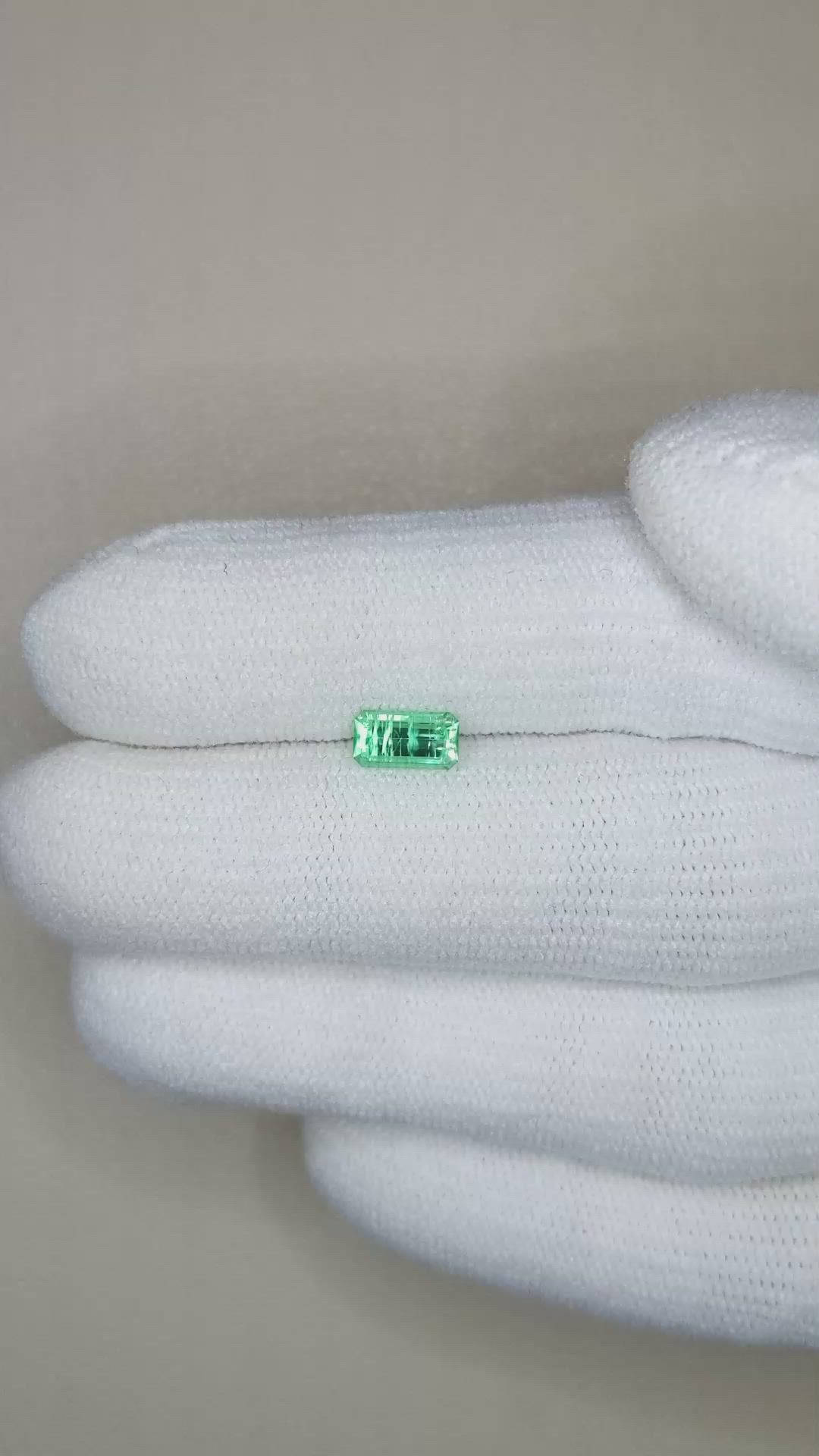 0.56 Ct. Emerald from Russia Size Video