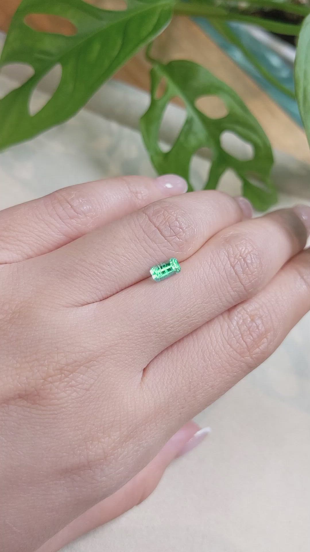 0.56 Ct. Emerald from Russia Size Video