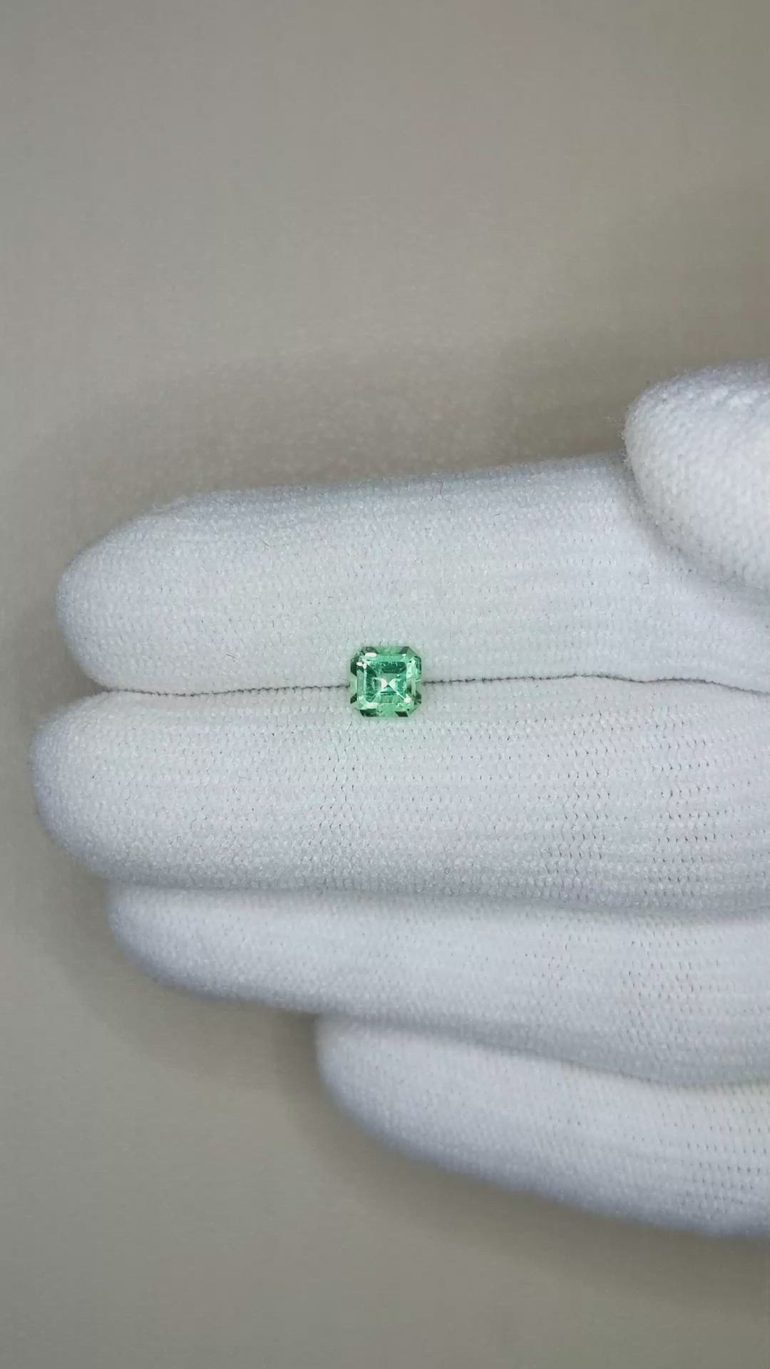 0.52 Ct. Emerald from Russia Size Video