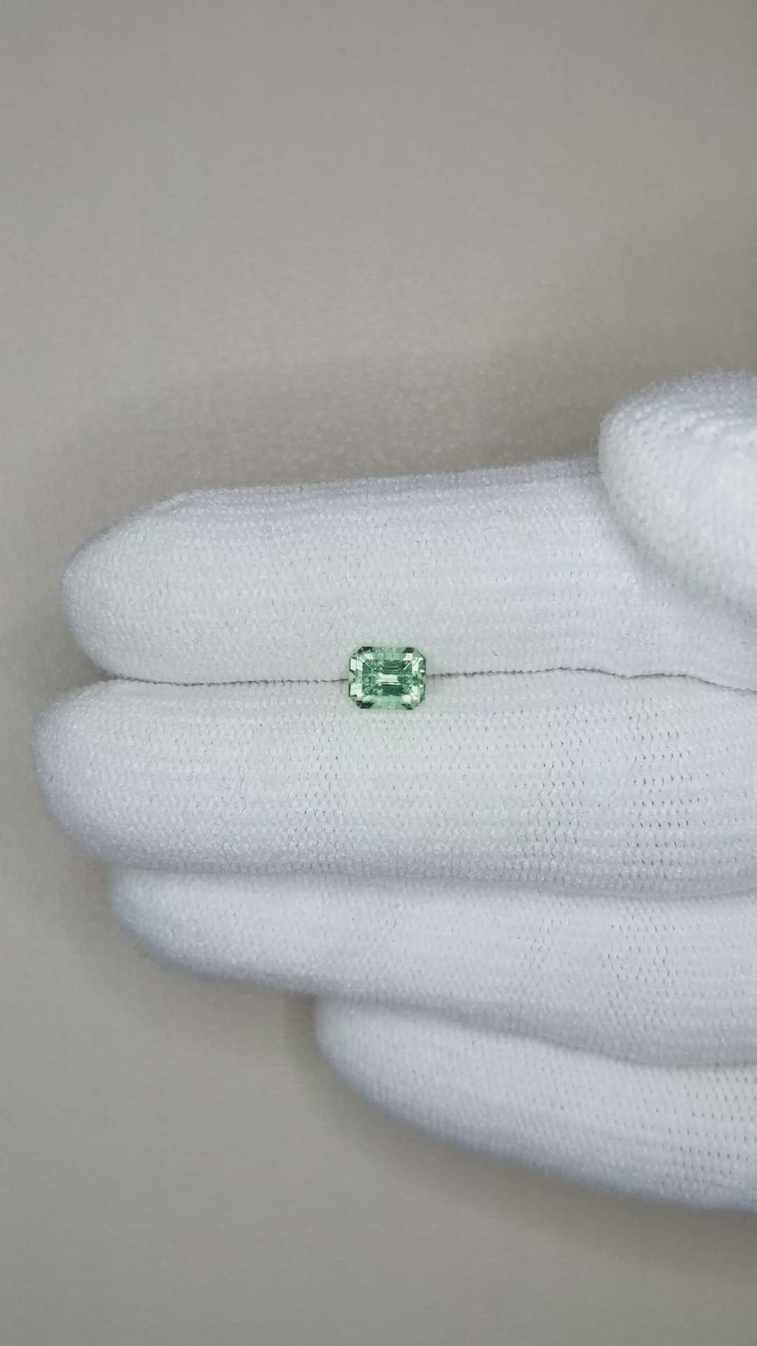 0.54 Ct. Emerald from Russia Size Video