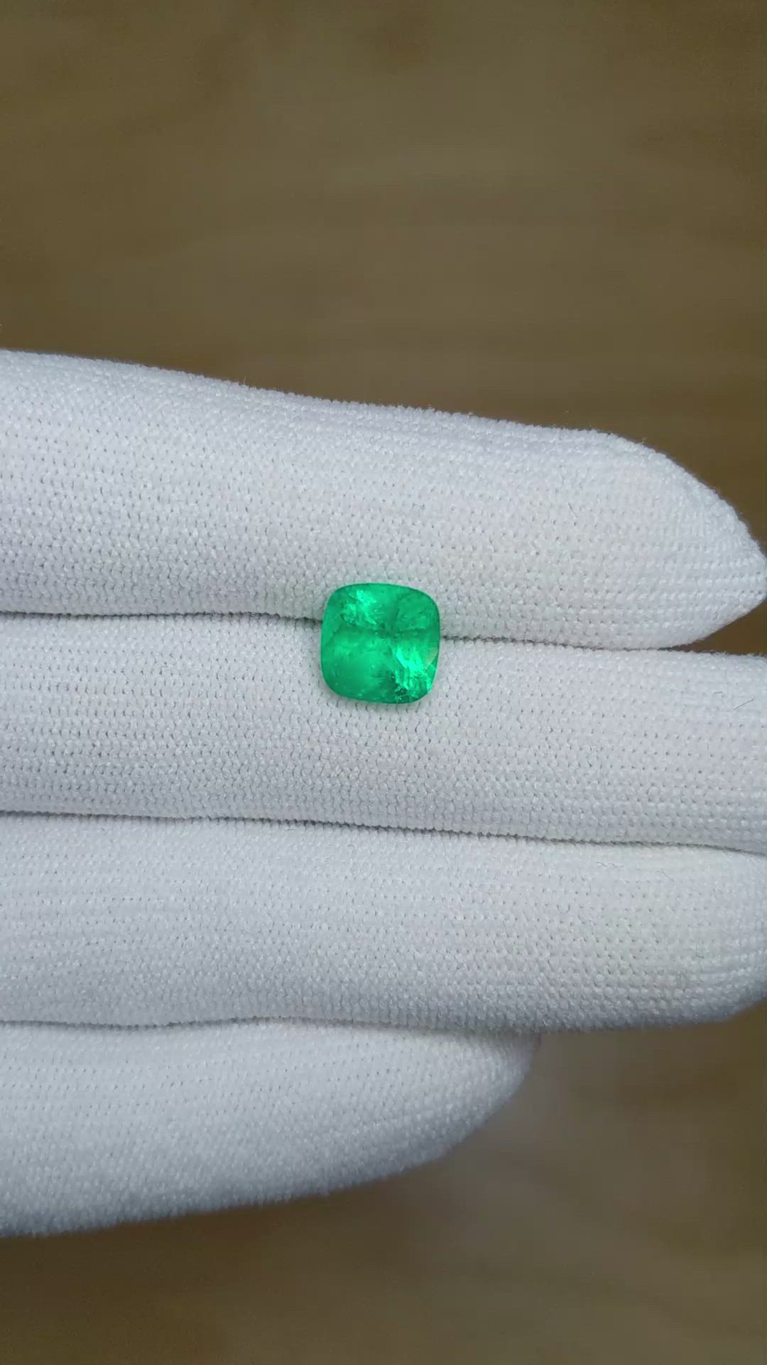 2.25 Ct. Emerald from Colombia Size Video