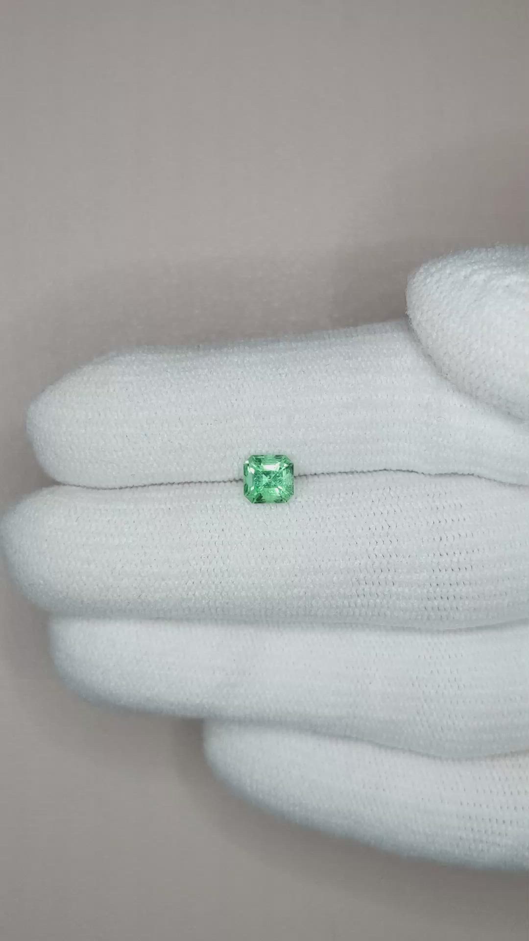 0.60 Ct. Emerald from Russia Size Video