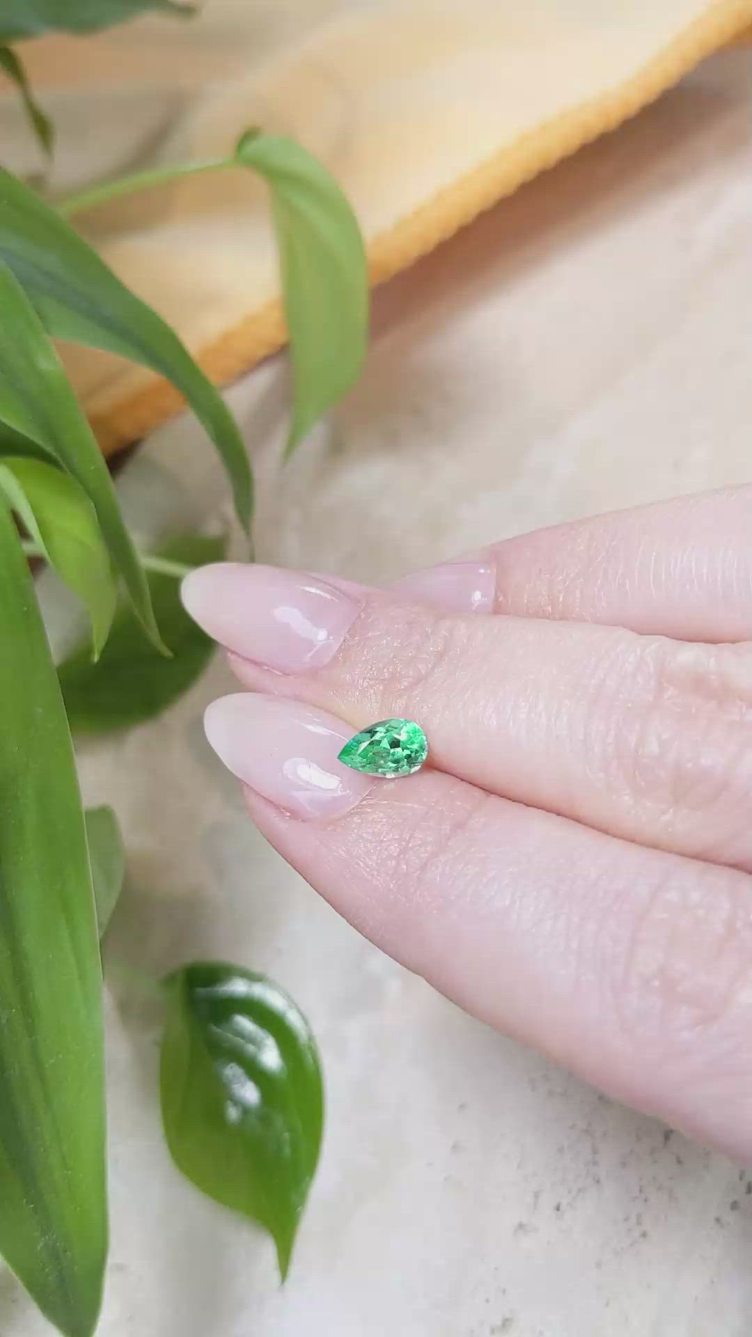 0.66 Ct. Emerald from Russia Size Video