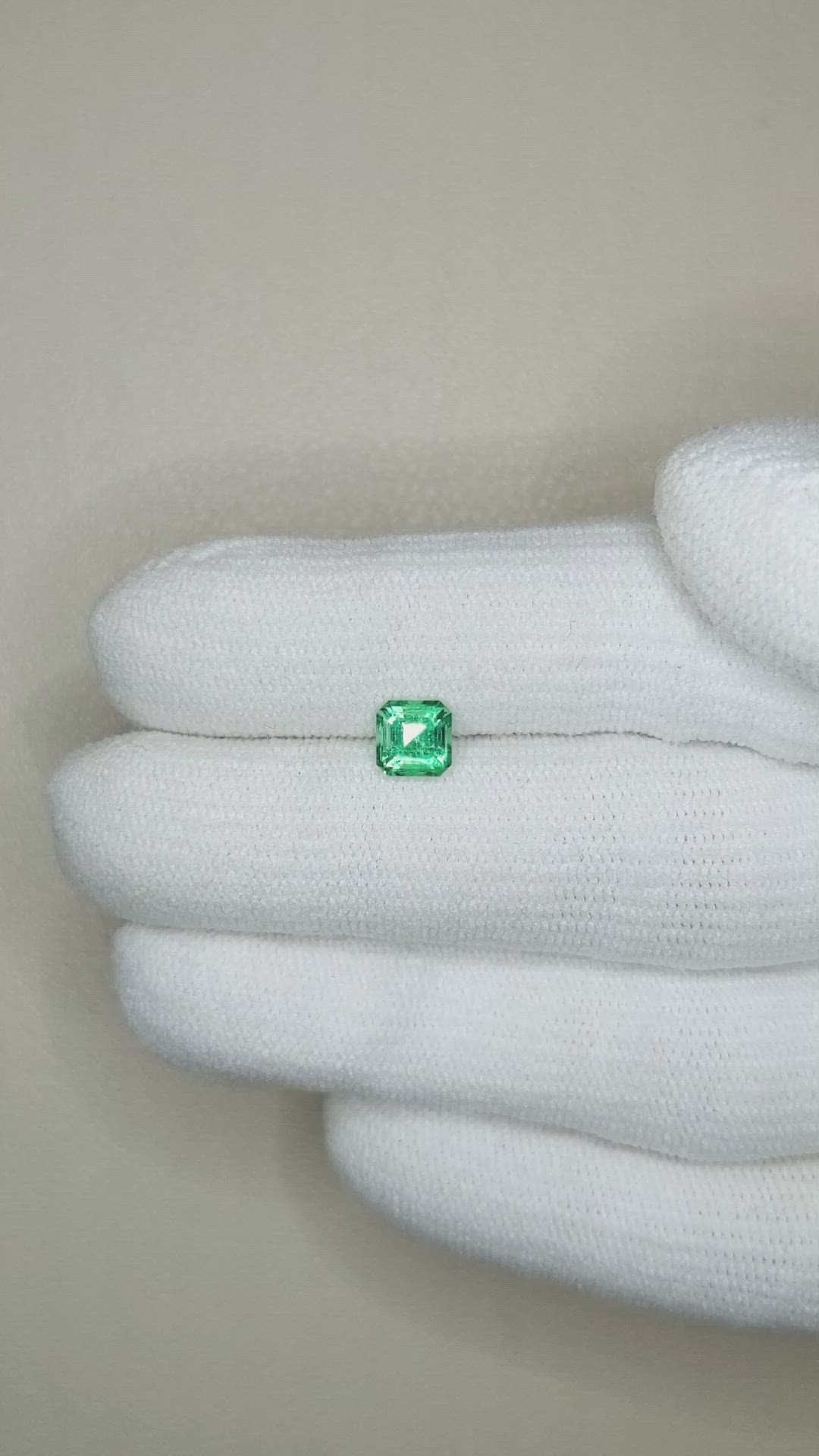 0.68 Ct. Emerald from Russia Size Video