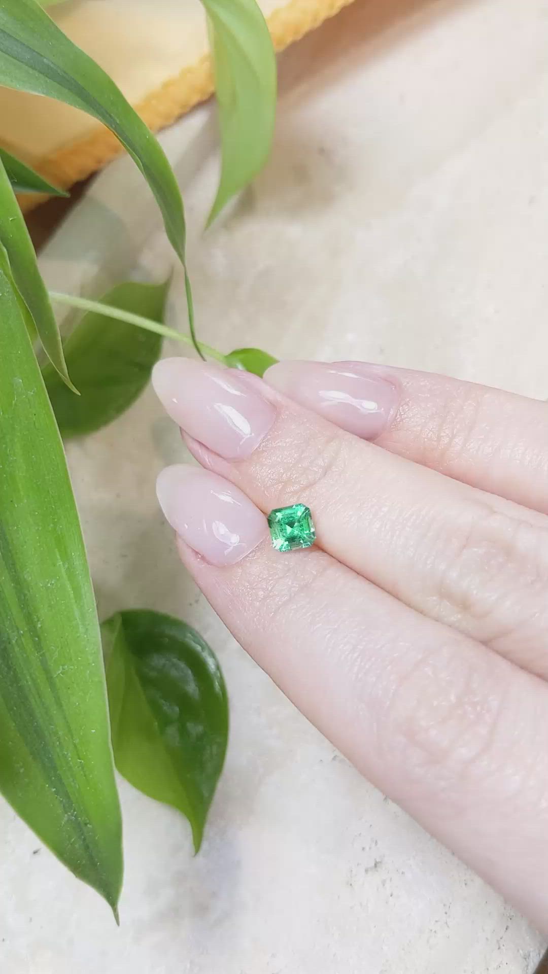 0.68 Ct. Emerald from Russia Size Video