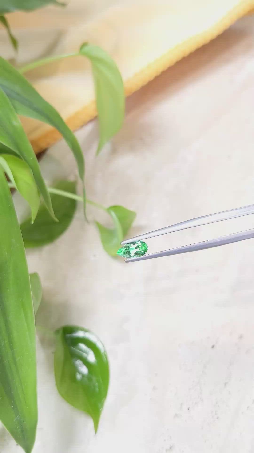 0.54 Ct. Emerald from Russia Size Video