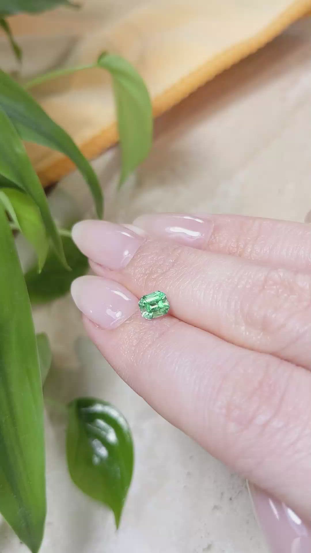0.59 Ct. Emerald from Russia Size Video