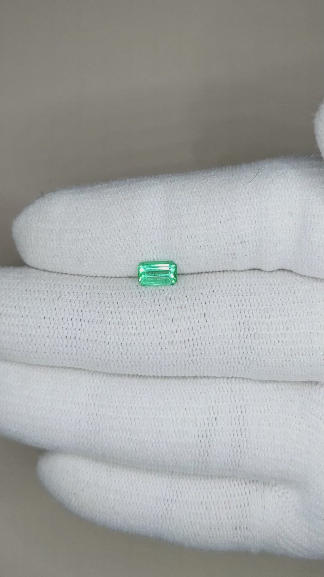 0.56 Ct. Emerald from Russia Size Video