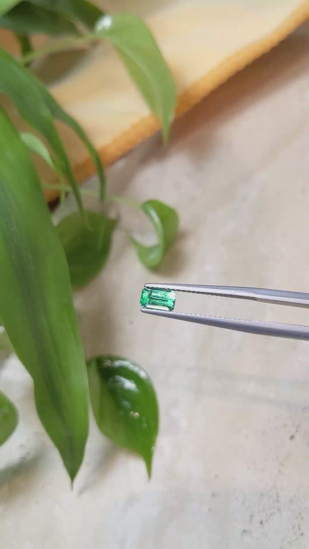 0.56 Ct. Emerald from Russia Size Video