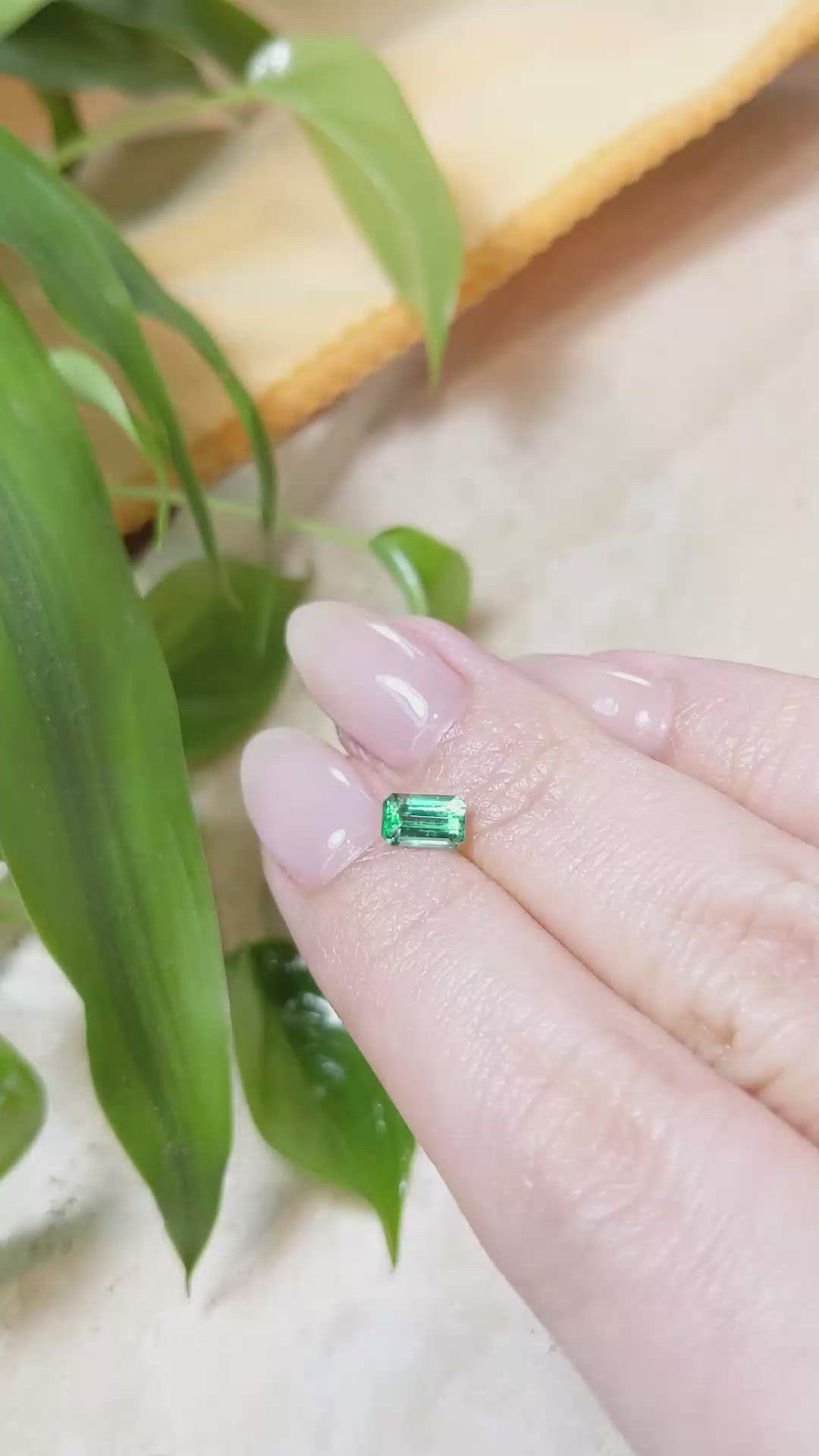 0.56 Ct. Emerald from Russia Size Video