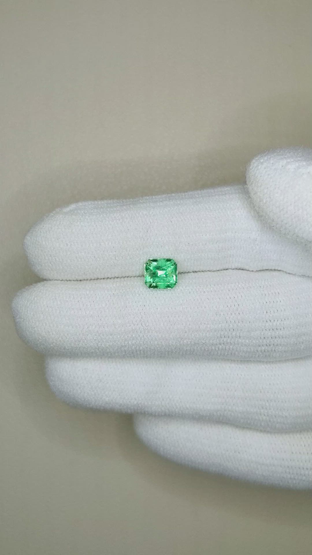 0.85 Ct. Emerald from Russia Size Video