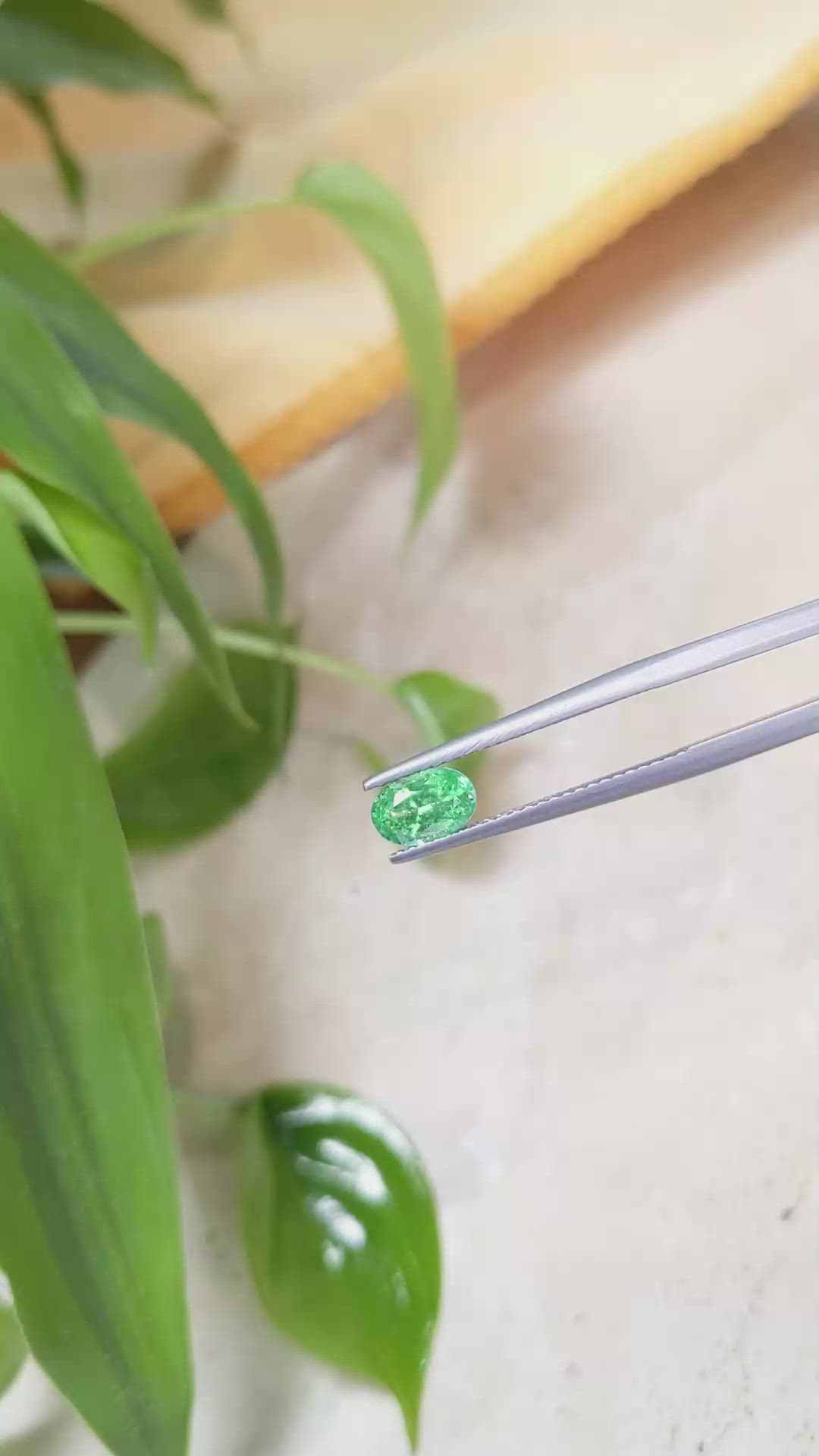 0.71 Ct. Emerald from Russia Size Video