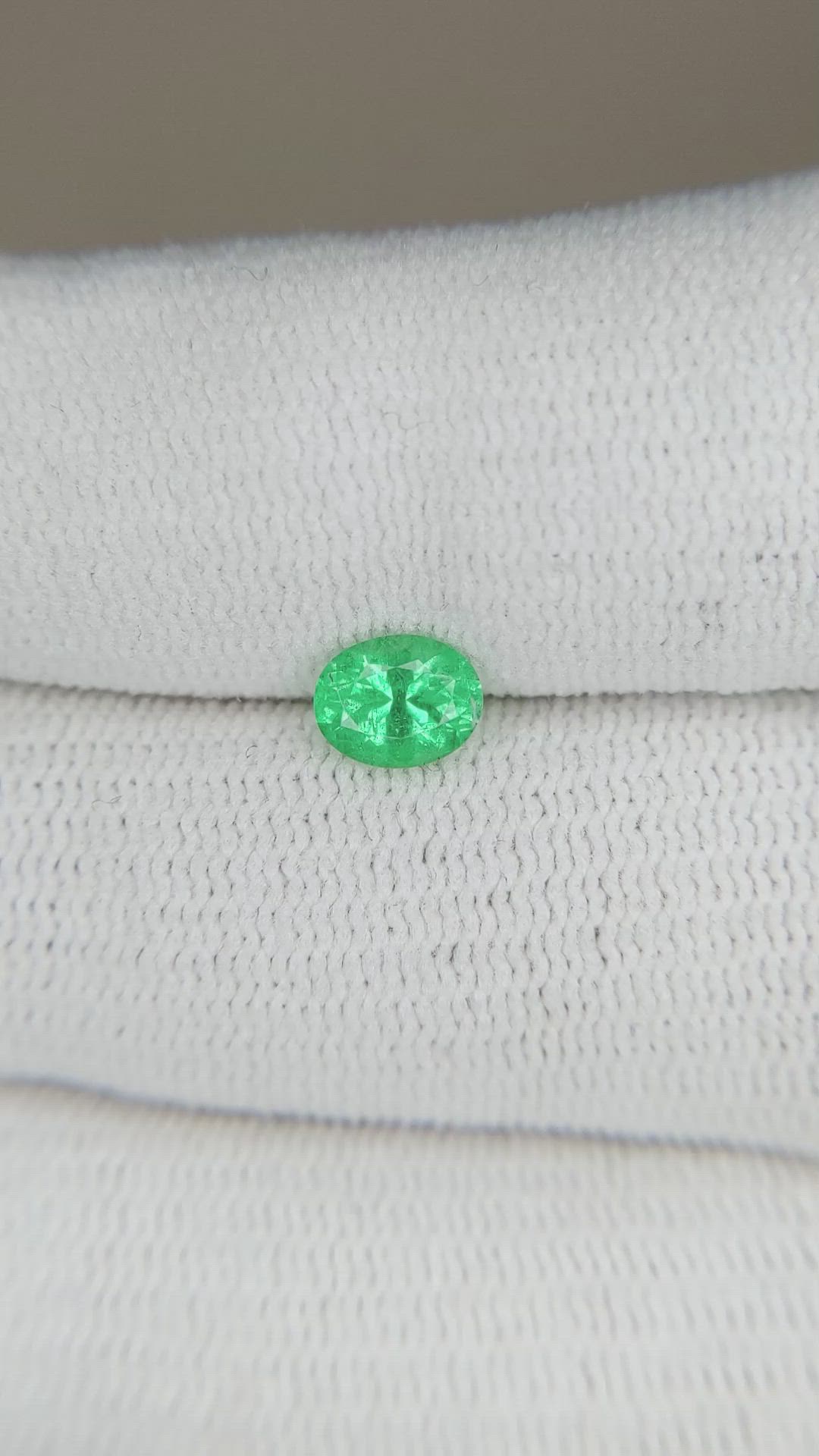 0.56 Ct. Emerald from Russia Size Video