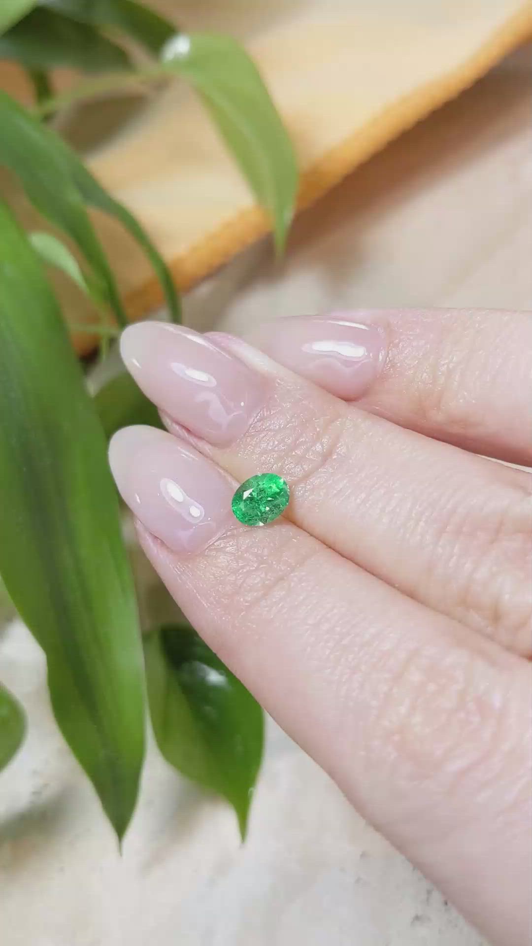 0.56 Ct. Emerald from Russia Size Video