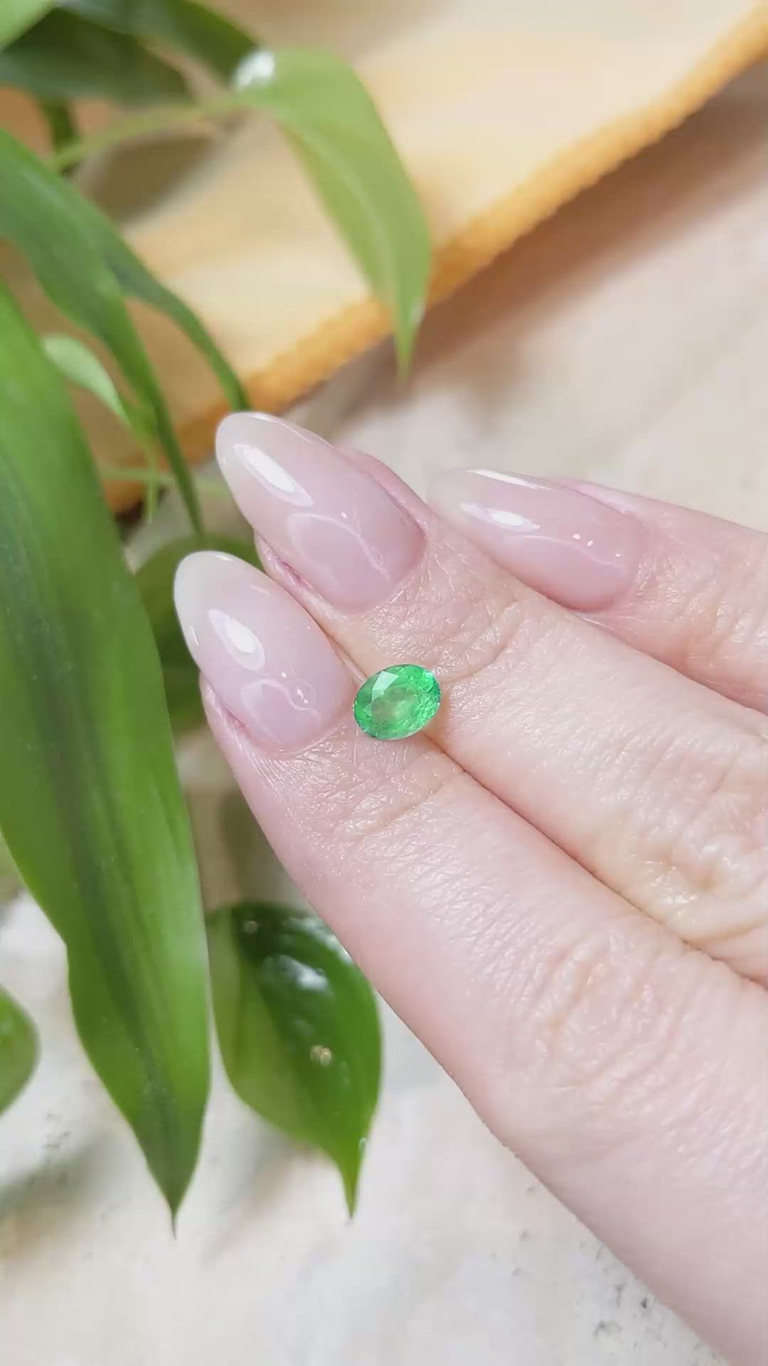 0.70 Ct. Emerald from Russia Size Video