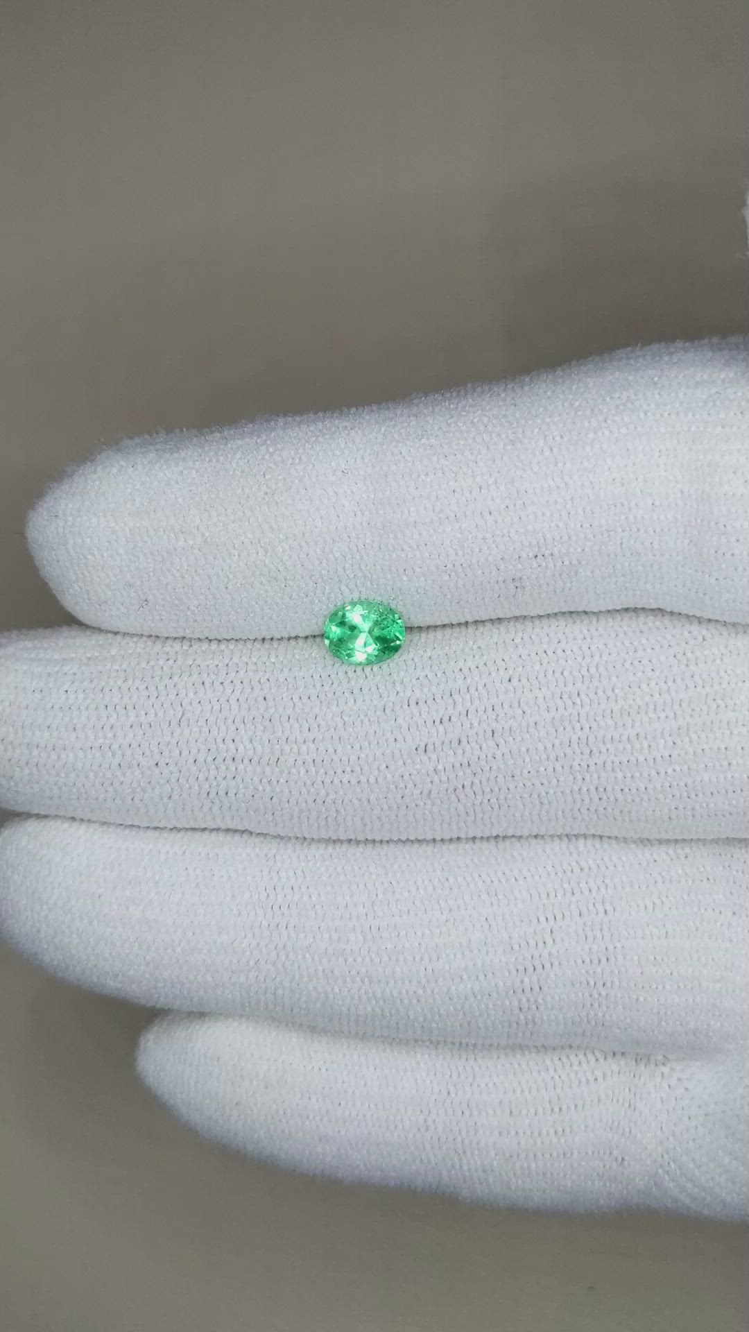 0.53 Ct. Emerald from Russia Size Video