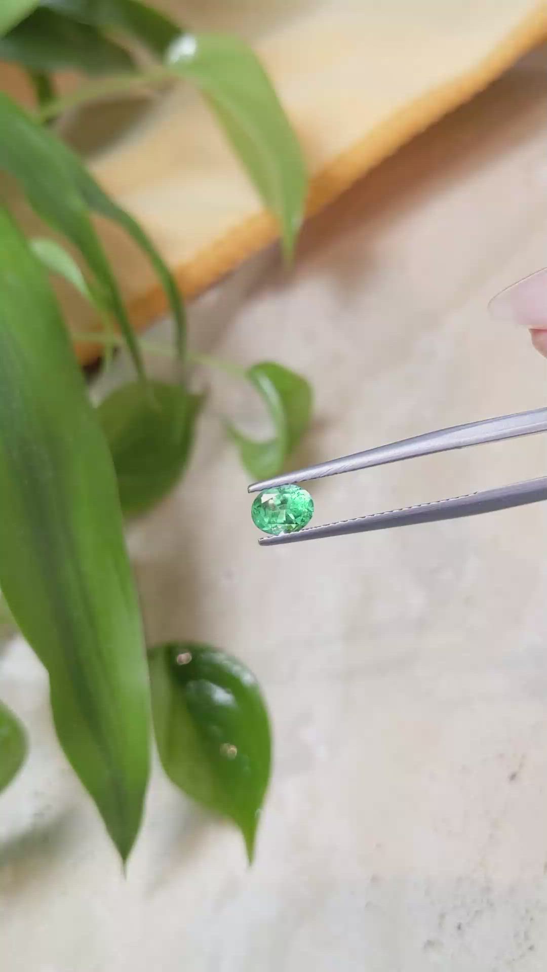 0.53 Ct. Emerald from Russia Size Video