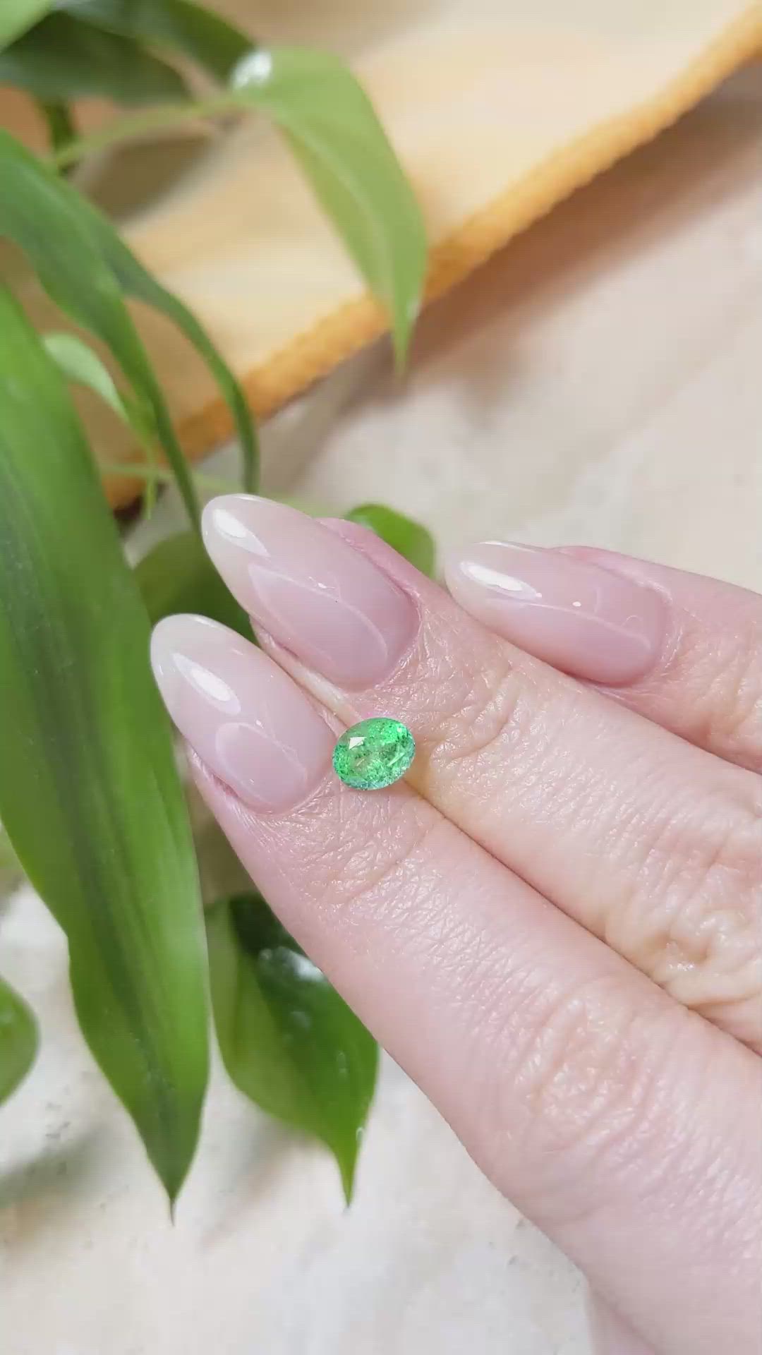 0.72 Ct. Emerald from Russia Size Video