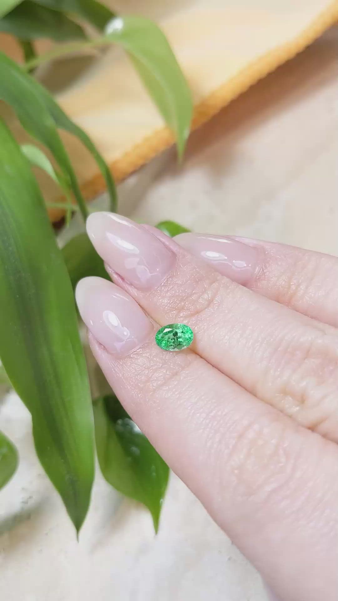 0.56 Ct. Emerald from Russia Size Video