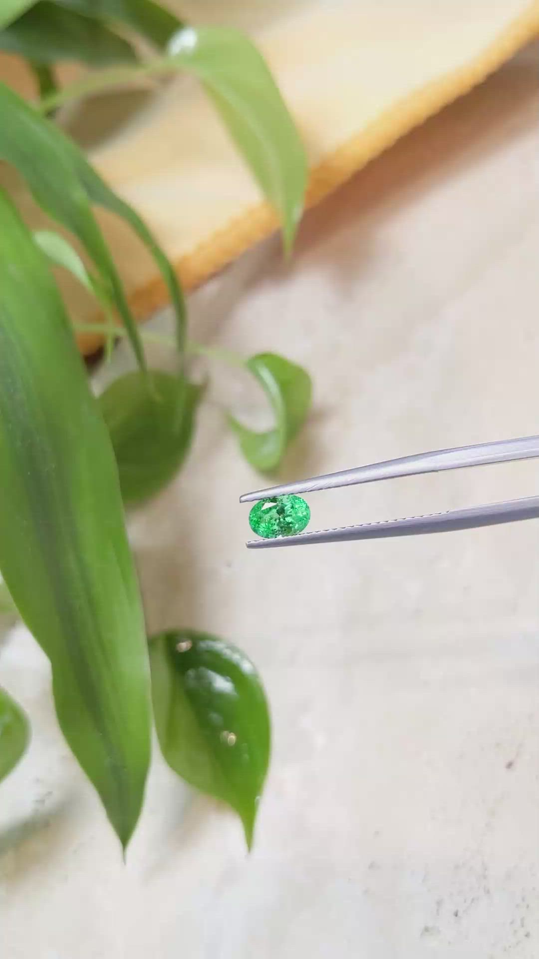 0.56 Ct. Emerald from Russia Size Video