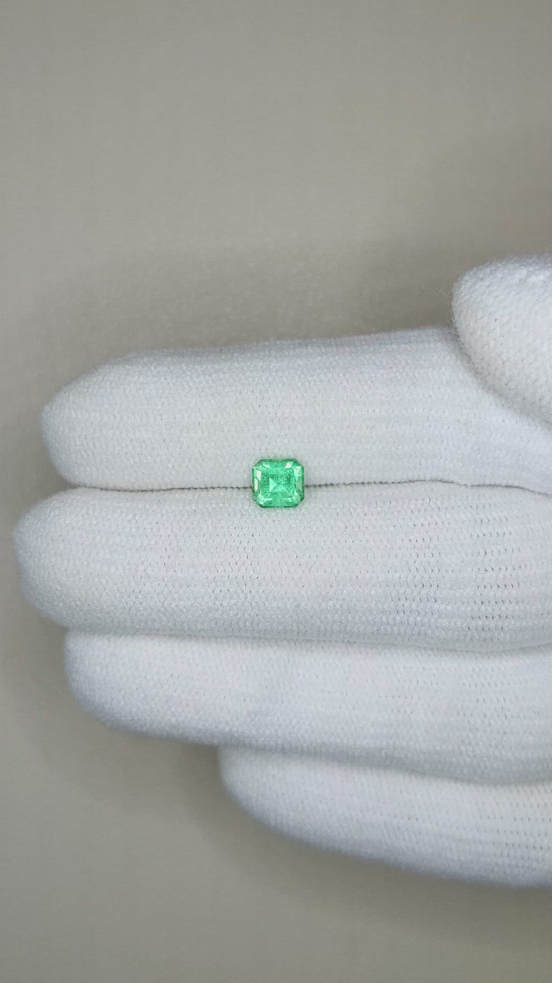 0.55 Ct. Emerald from Russia Size Video