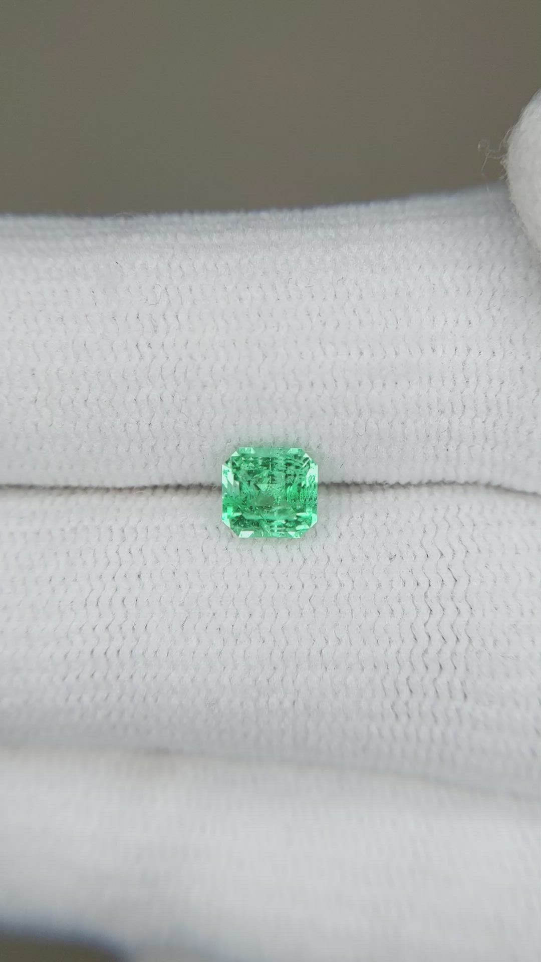 0.55 Ct. Emerald from Russia Size Video