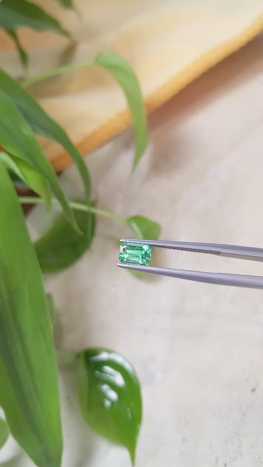 0.76 Ct. Emerald from Russia Size Video